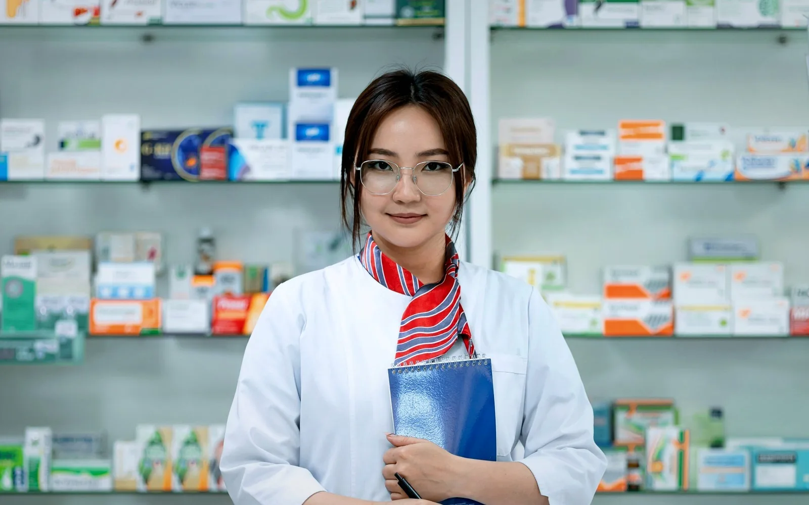Professional pharmacy counter used to represent same-day pharmacy collections